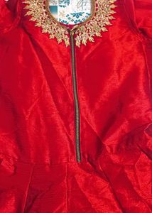 Elegant Maroon Embroidered Ethnic Gown
