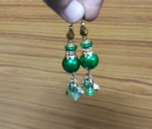 Elegant Green Beaded latkans