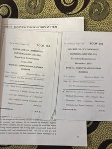 BCOS-183(PartA-B) Computer Application in Business