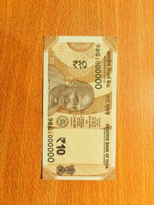 Extremely Rare 10 Rupee Note In GEM UNC Condition