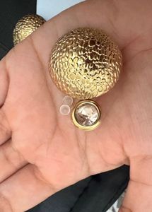 gold oversized studs