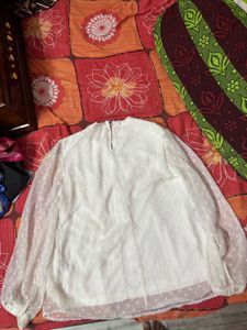 Elegant White Swan Top