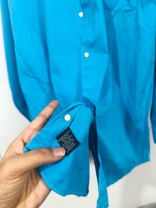Classic Teal Men's Button-Up Shirt