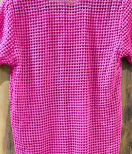 Pink Mesh Top