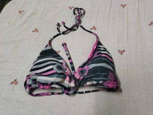 Stylish Floral Print Bikini Top