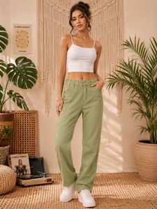 Comfy High-Waisted Cargo Pants