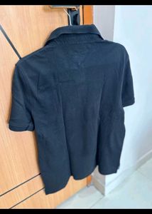 Tommy Hilfiger Women Black Polo TShirt