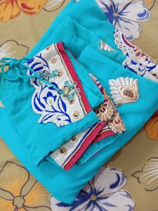 Combo of 2 Beautiful Blue Sarees