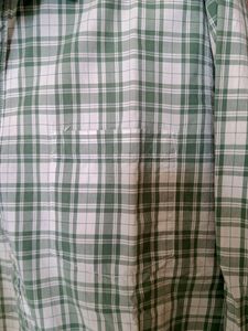 Westside Men Green Checkered Shirt