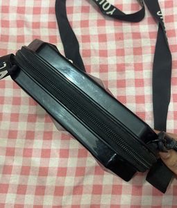 Geometric Black Crossbody Bag