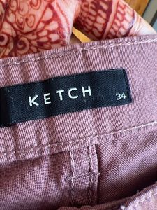 Ketch Slim Fit Casual Pants-34inch rose taup