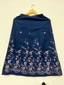 Vintage corduroy sequin skirt