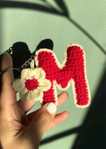 Costumize Crochet Letter Keychain
