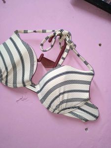 Striped Bikini Top