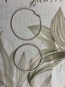 Classic Silver Hoop and gold earrings ( two)