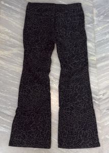 Y2K leopard print bootcut jeans