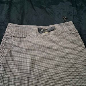 Checkered Mini Skirt| formal skirt| Korean