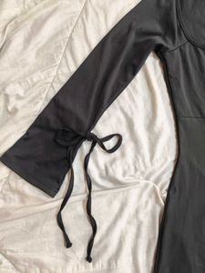 Black Bell Sleeve Mini Dress