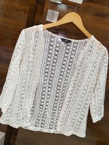 Beautiful White Crochet Shrug