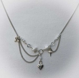 Vintage Heart Locket Pearl Necklace