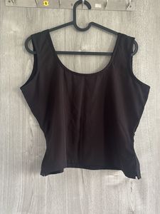 Sleek Black Sleeveless Top