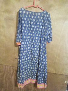 Boho Blue Print Dress