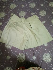 Khaki Pleated Shorts for men