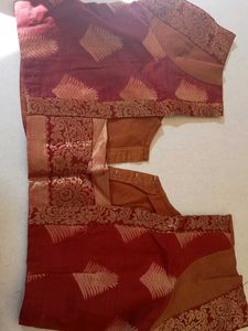 Elegant Brown Embroidered Blouse