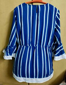 Striped V-Neck Top