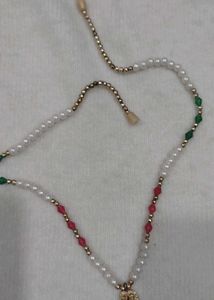 Beaded Heart Pendant Necklace