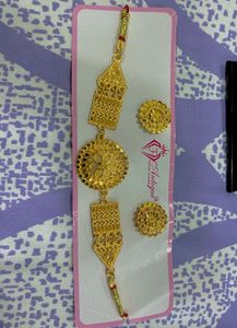 Antique Style Gold Plated Jewelry Set