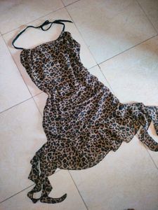Leopard Print Ruffle Dress 🍂💫