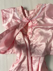 Satin Dress Set