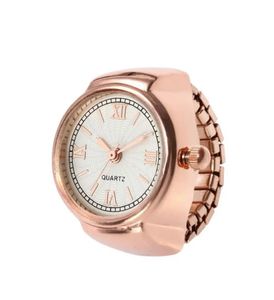 Rose Gold Quartz Ring Watch