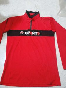 Red Sports T-shirt And Pant Set