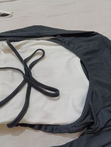 Black Backless Top