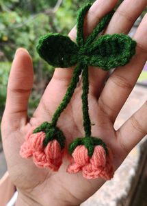 Crochet river of valley flowers