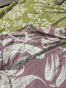 Stylish Pink Floral Print Kurta