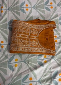 Elegant Mustard Kurta Set with Dupatta