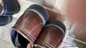 Men's Brown Leather Oxford Shoes formal
