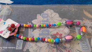 Multicolor Necklace Set With Earrings
