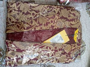 Beautiful Pink Kurta Set with Gold Print