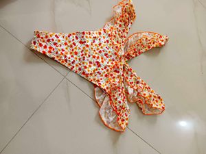 Ruffled Floral Bikini Bottom