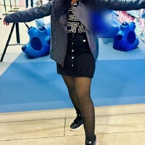 ⭐️sale⭐️ Black Button-Front Skirt ( skort)