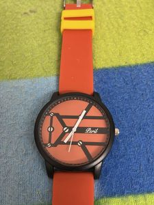 Peril Orange Circuit Board Watch
