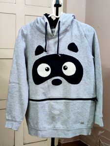 💥BUY1GET1💥 women's cute grey hoodie panda handloomed