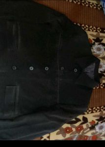 Classic Black Button-Up Jacket