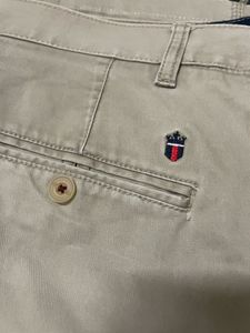 Louis Philippe Men's Beige Chinos