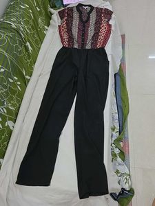 Ruhaan's Multi-Pattern High-Waist Jumpsuit
