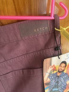Ketch Slim Fit Casual Pants-34inch rose taup